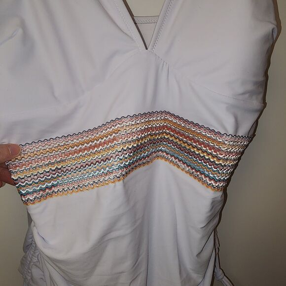 NWT Blooming Jelly Womens Tummy Control Swimsuit One Piece Slimming Modest Large - Picture 3 of 13